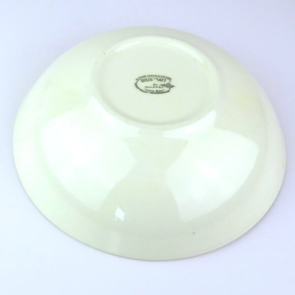 Colorcraft Taylor Smith Taylor Serving Bowl Java Key Blue Geometric MCM Pattern - Picture 5 of 10